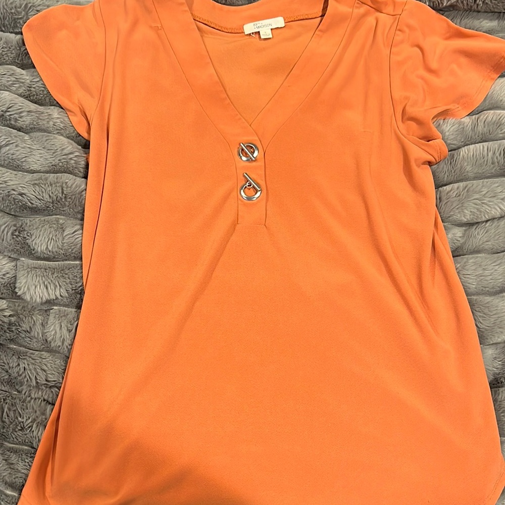Orange blouse
